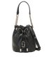 Quilted The Bucket Bag, &pound;150, Handbags, Black, Leather, Front view